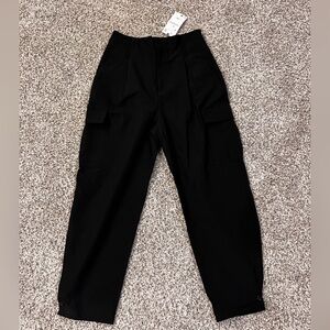 Zara super high waisted trousers/cargos, track suit material
